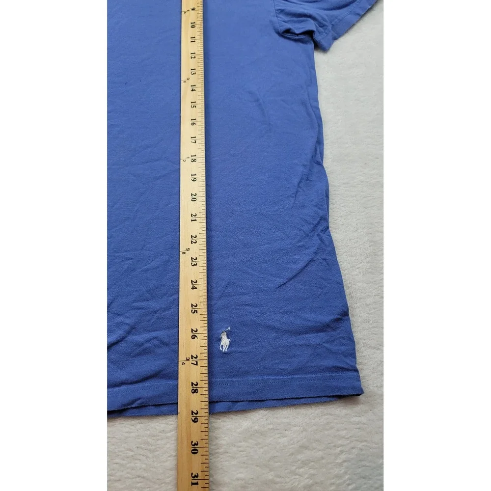 Polo Ralph Lauren Mens XL T-Shirt Blue Classic Fit Cotton Short Sleeve Pony Logo